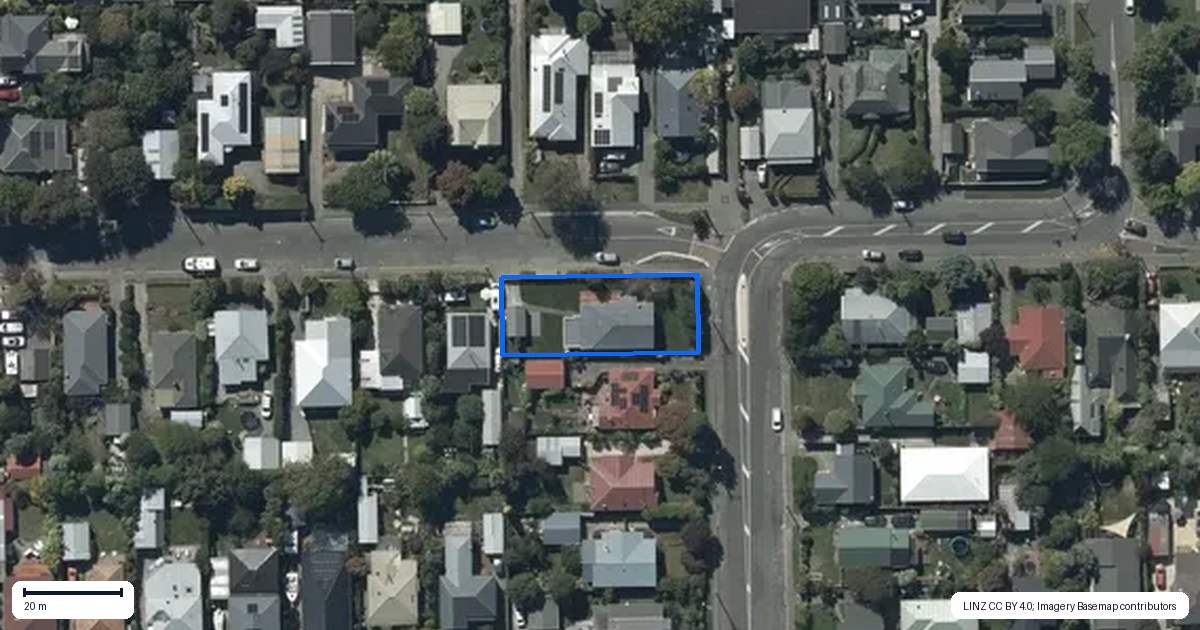 Property context map for 133 Birdwood Avenue, Beckenham, Christchurch