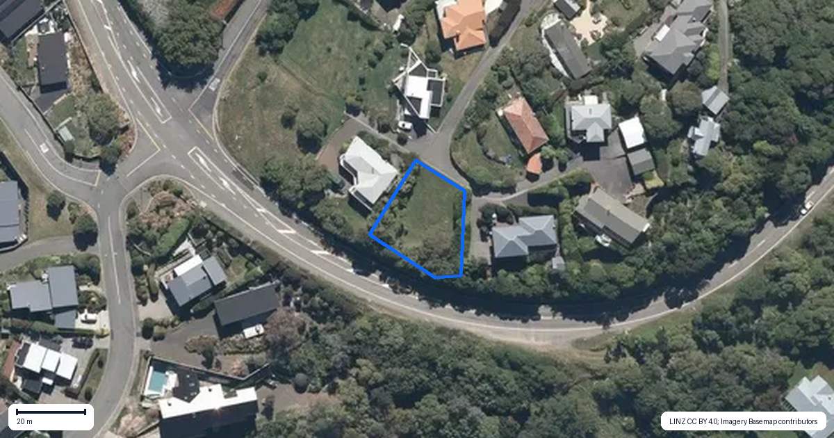 Property context map for 25 Ngaio Grove, Robinsons Bay