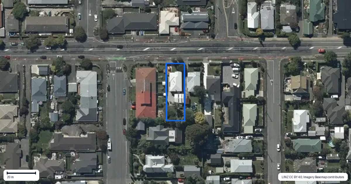 Property context map for 48 Tennyson Street, Sydenham, Christchurch