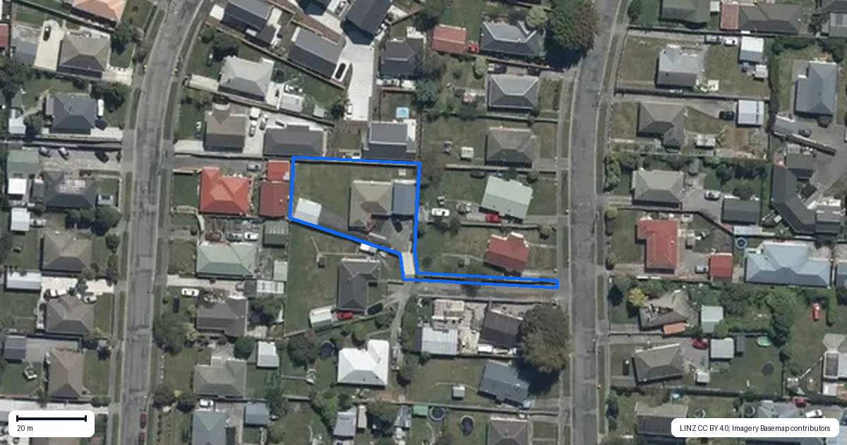 Property context map for 25 Lambeth Crescent, Northcote, Christchurch