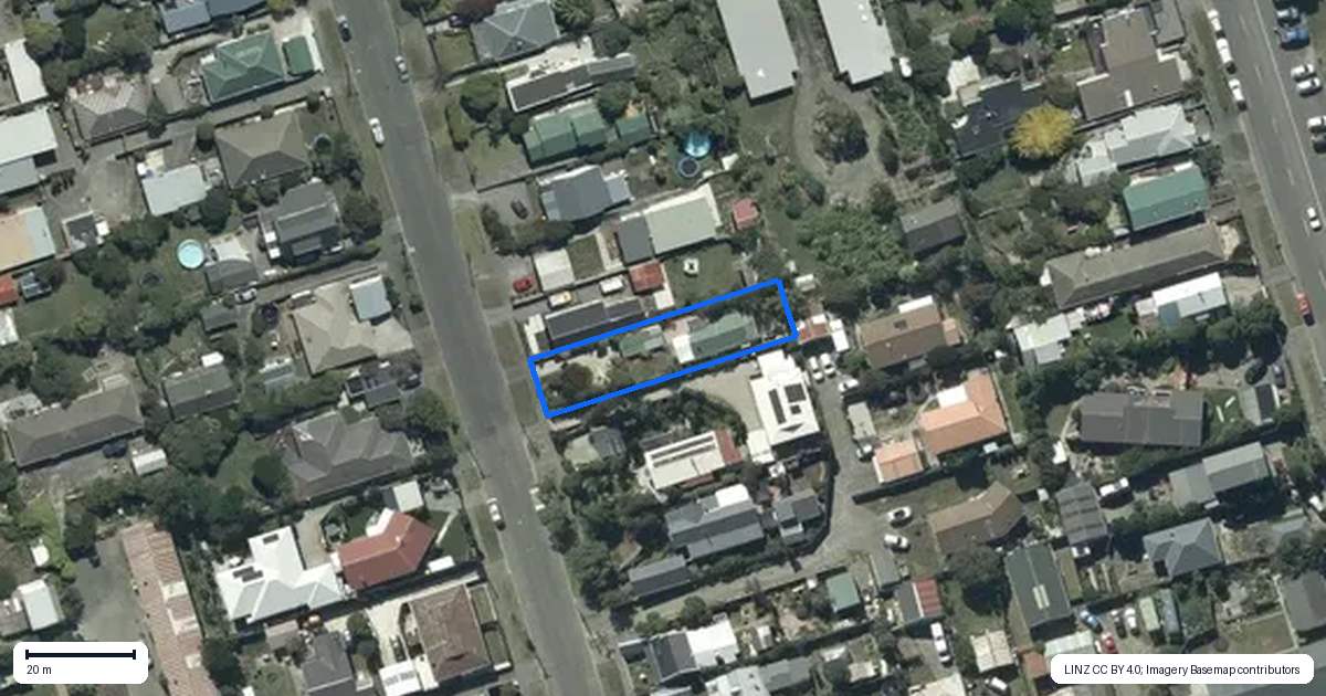Property context map for 125 Pine Avenue, South New Brighton, Christchurch