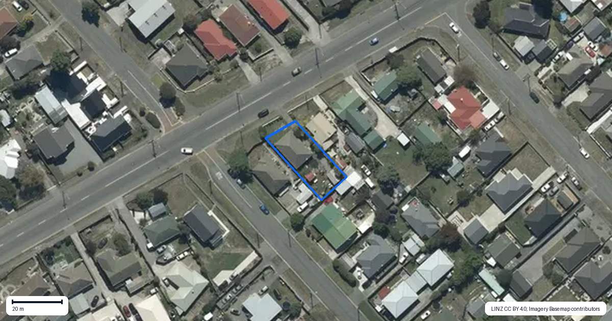 Property context map for 434 Pages Road, Aranui, Christchurch