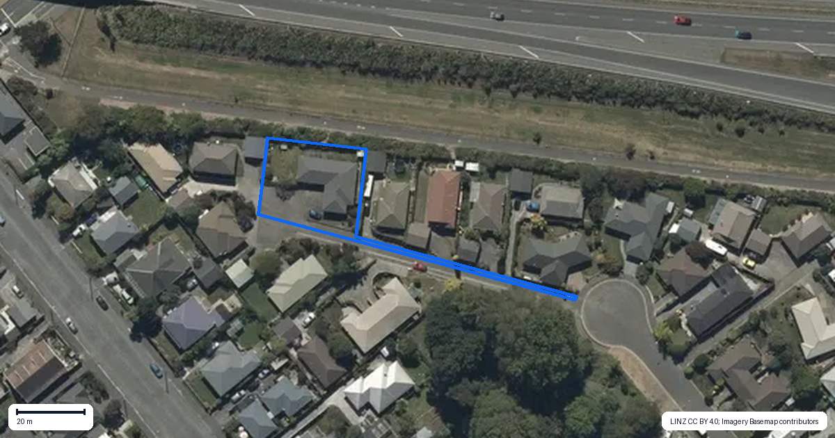 Property context map for 5 Granton Lane, Spreydon, Christchurch