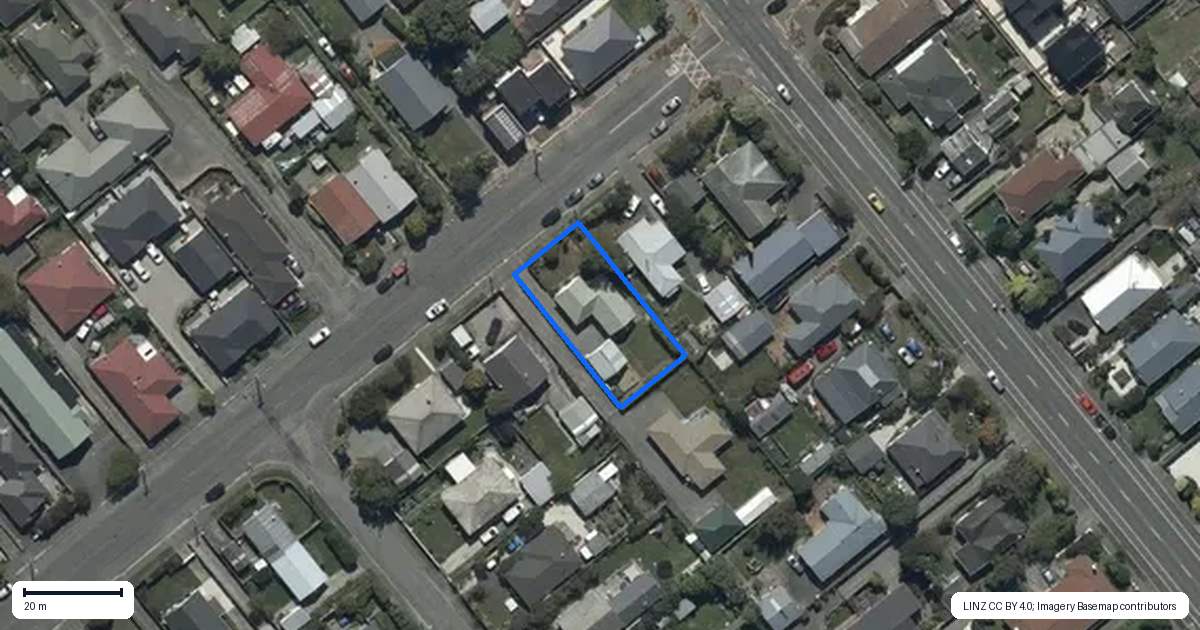 Property context map for 70 Edinburgh Street, Spreydon, Christchurch