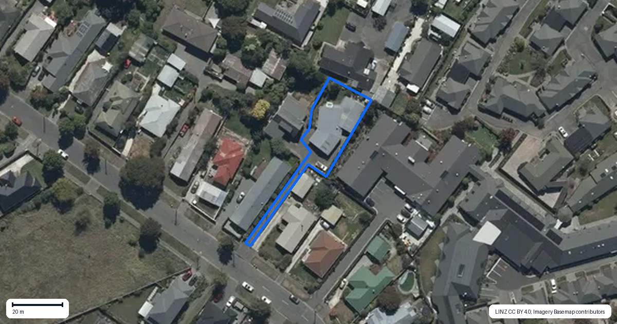 Property context map for 35A Colwyn Street, Bryndwr, Christchurch