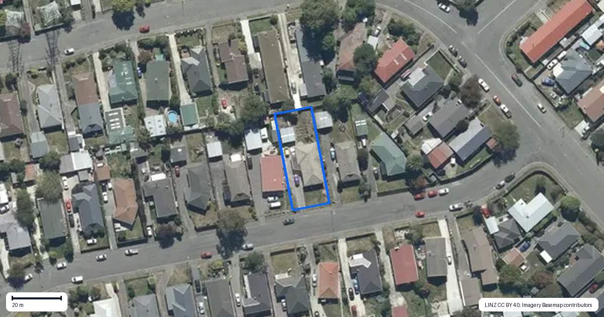 Property context map for 8 Davidson Crescent, Hornby, Christchurch