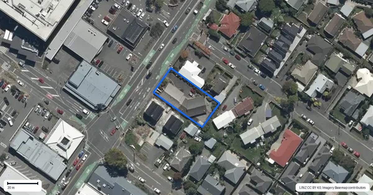 Property context map for 1/48 Main North Road, Papanui, Christchurch