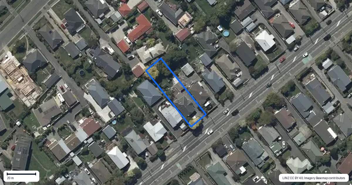 Property context map for 33 Frankleigh Street, Somerfield, Christchurch