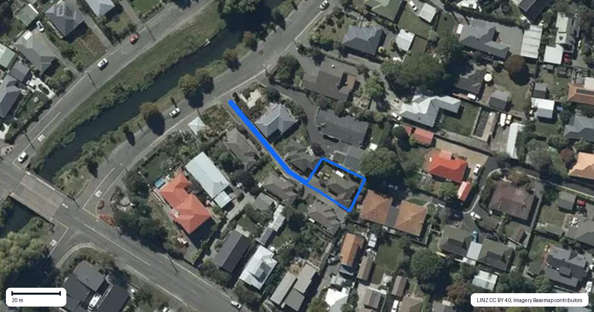 Property context map for 3/241 Fifield Terrace, Opawa, Christchurch