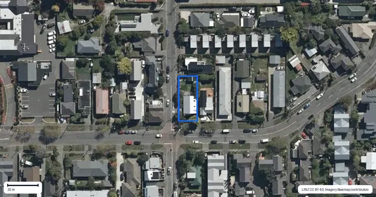 Property context map for 35 London Street, Richmond, Christchurch