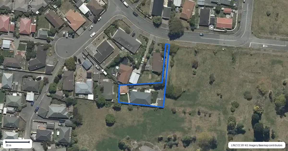 Property context map for 78A Vivian Street, Burwood, Christchurch
