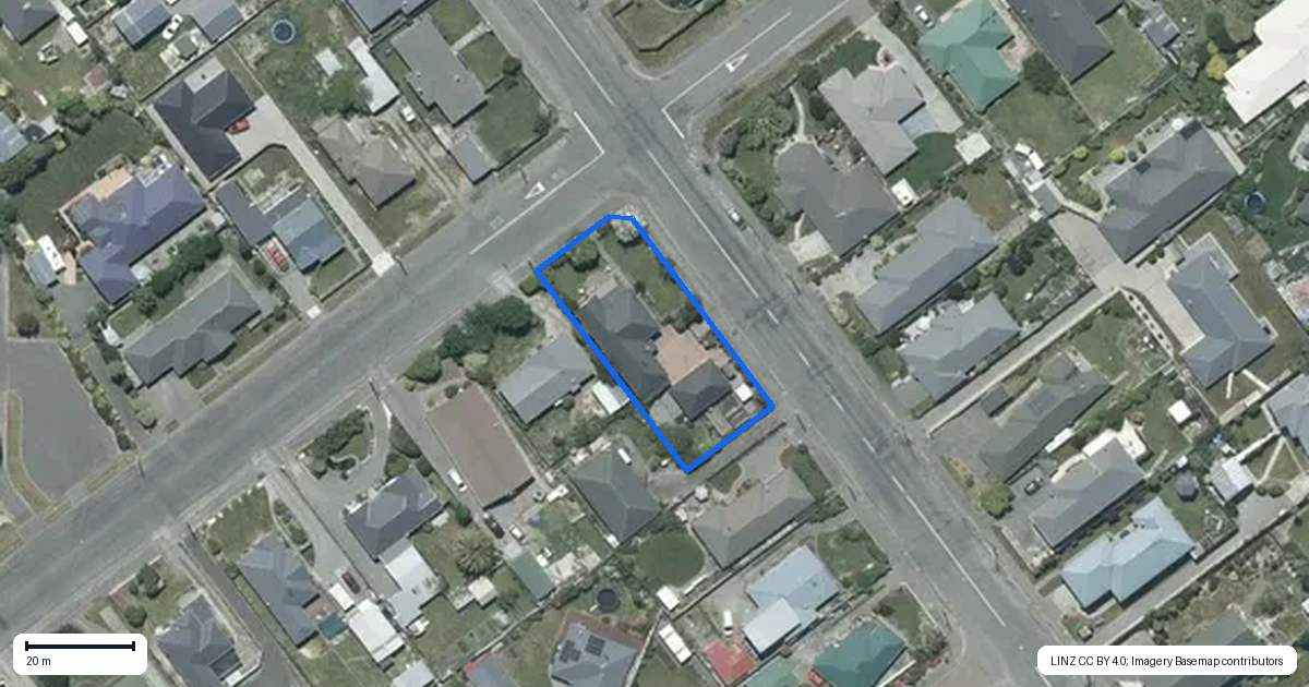 Property context map for 37 Thomson Street, Tinwald, Ashburton