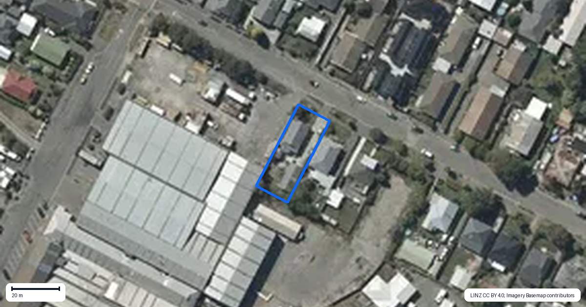 Property context map for 52 Laurence Street, Waltham, Christchurch
