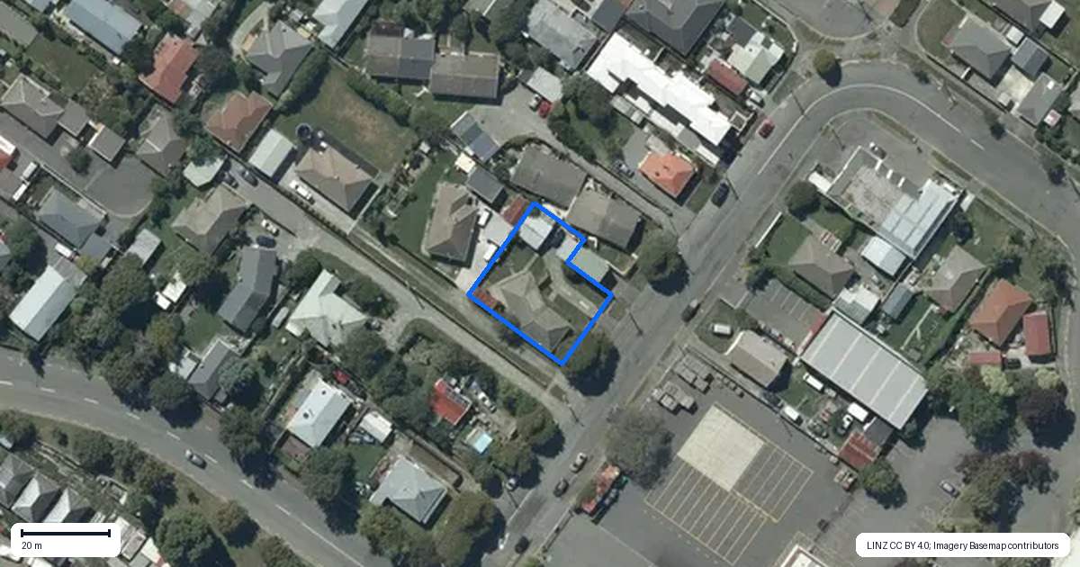 Property context map for 80 Bamford Street, Woolston, Christchurch