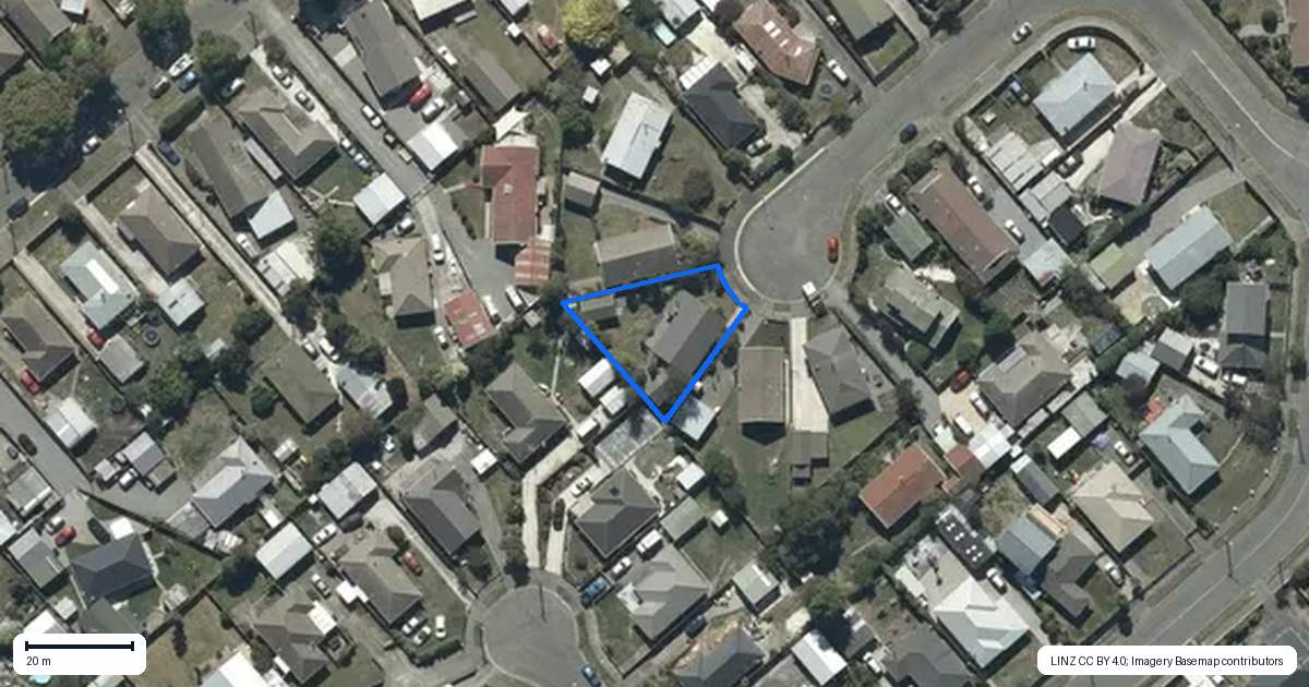 Property context map for 21 Rosanna Place, Aranui, Christchurch