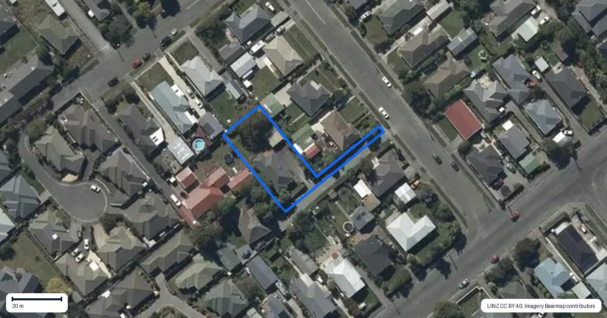 Property context map for 7 Forsyth Street, Spreydon, Christchurch