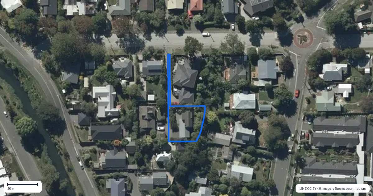 Property context map for 12C Ford Road, Opawa, Christchurch