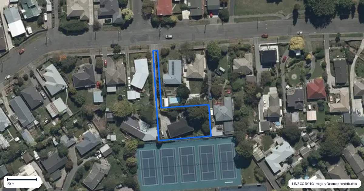 Property context map for 60 Kellys Road, Mairehau, Christchurch