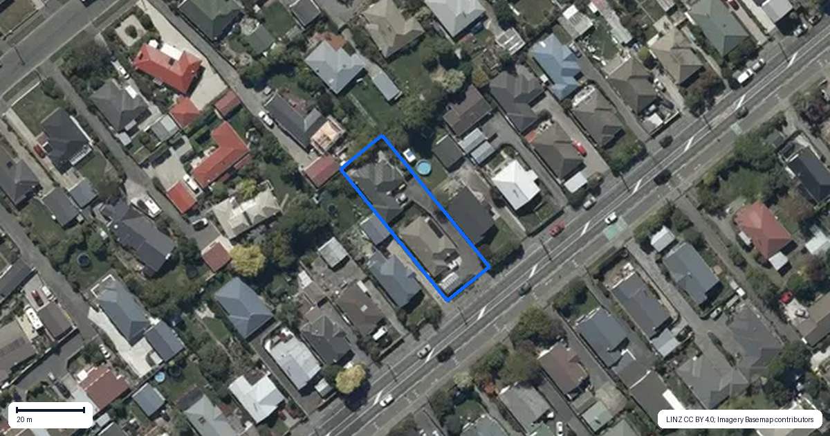 Property context map for 2/39 Frankleigh Street, Somerfield, Christchurch