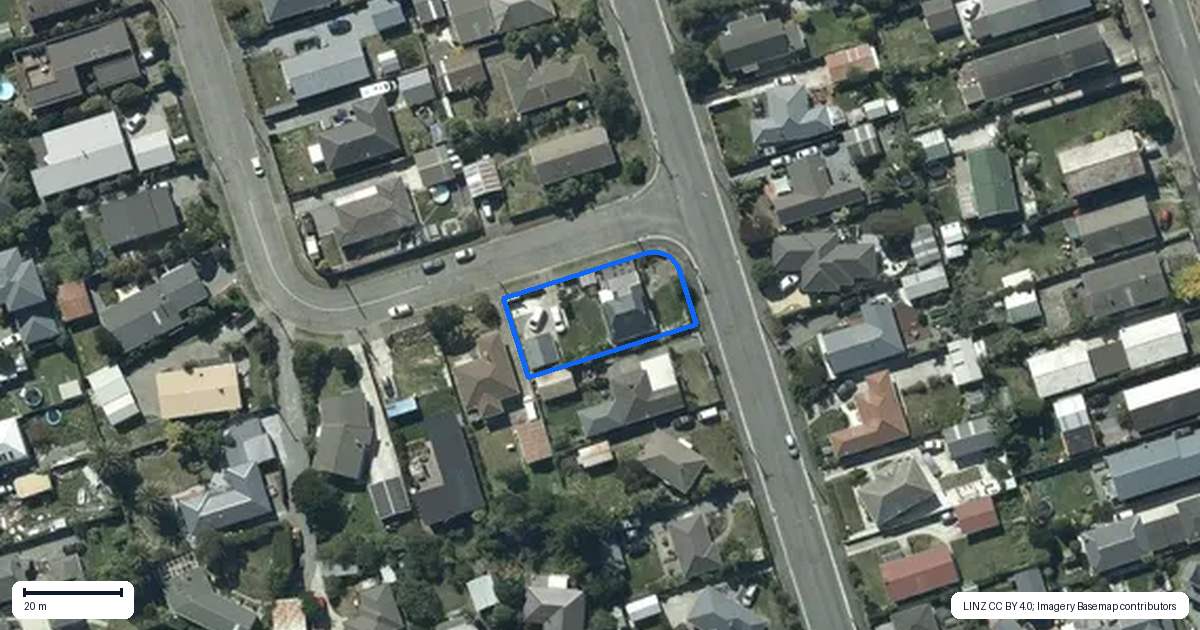 Property context map for 420 Pine Avenue, South New Brighton, Christchurch