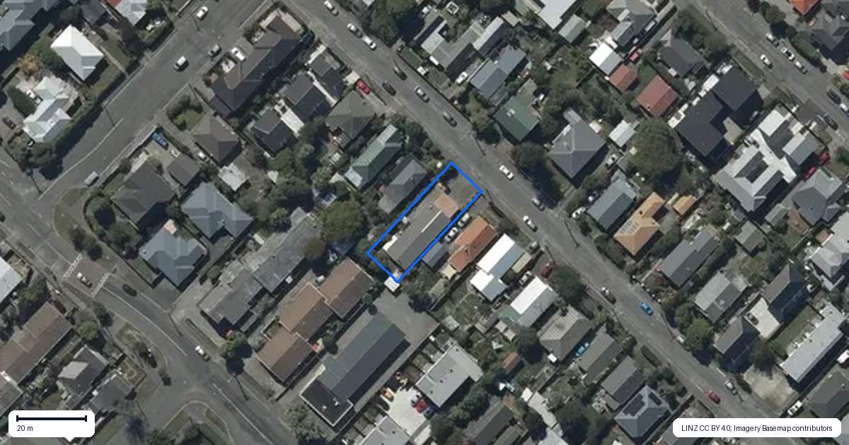 Property context map for 1/12 Gibbon Street, Sydenham, Christchurch