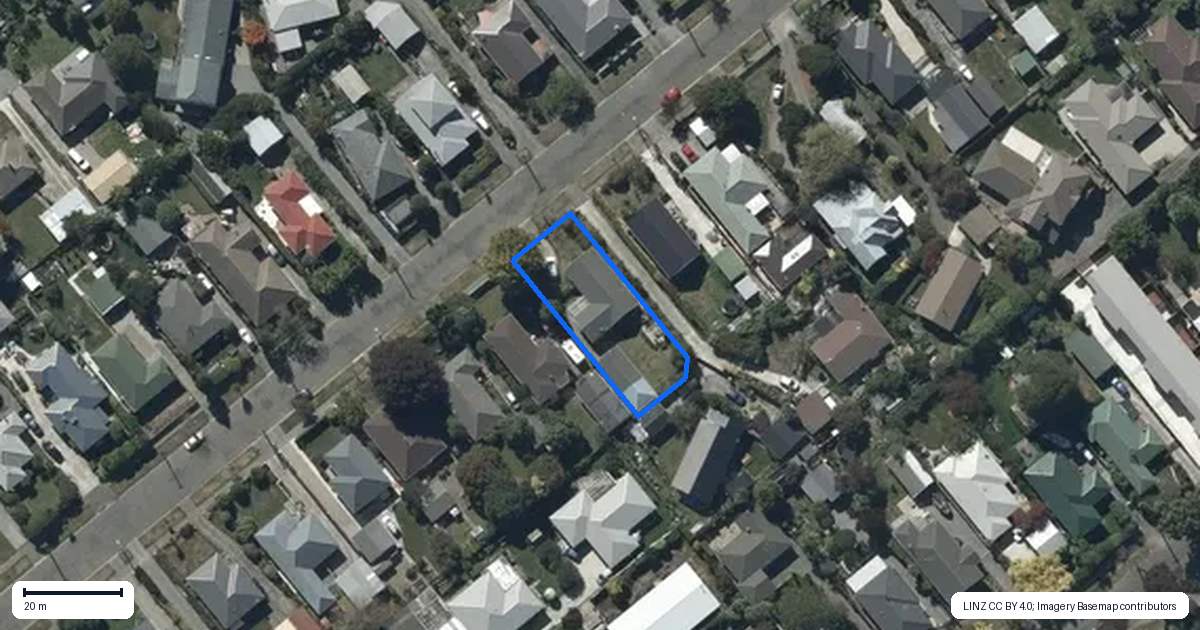 Property context map for 48 Stanbury Avenue, Somerfield, Christchurch