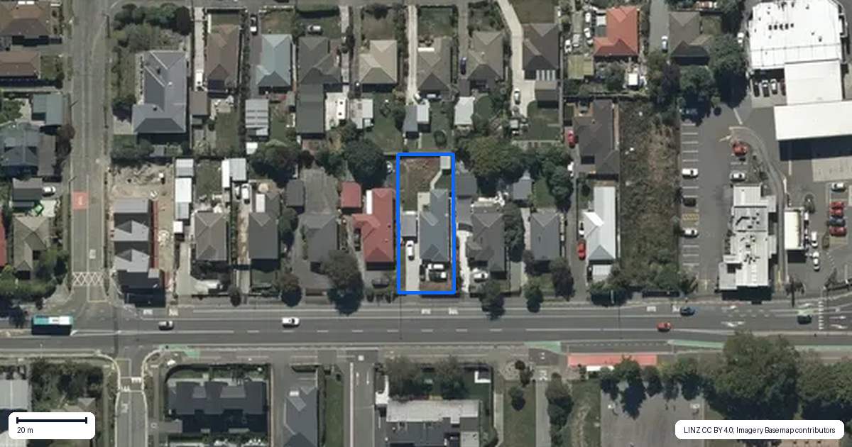Property context map for 65 Shirley Road, Shirley, Christchurch