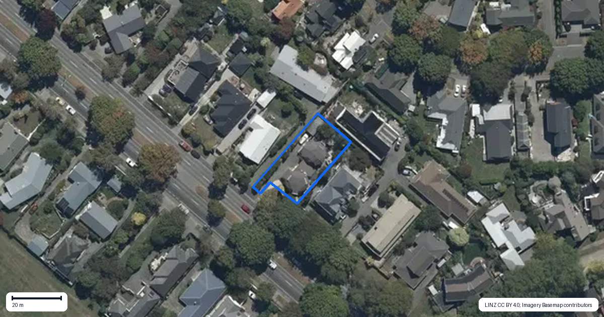 Property context map for 2/280 Memorial Avenue, Burnside, Christchurch