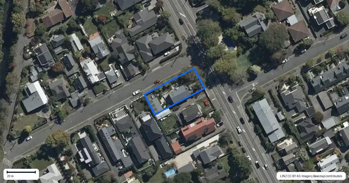 Property context map for 93 Rossall Street, Merivale, Christchurch