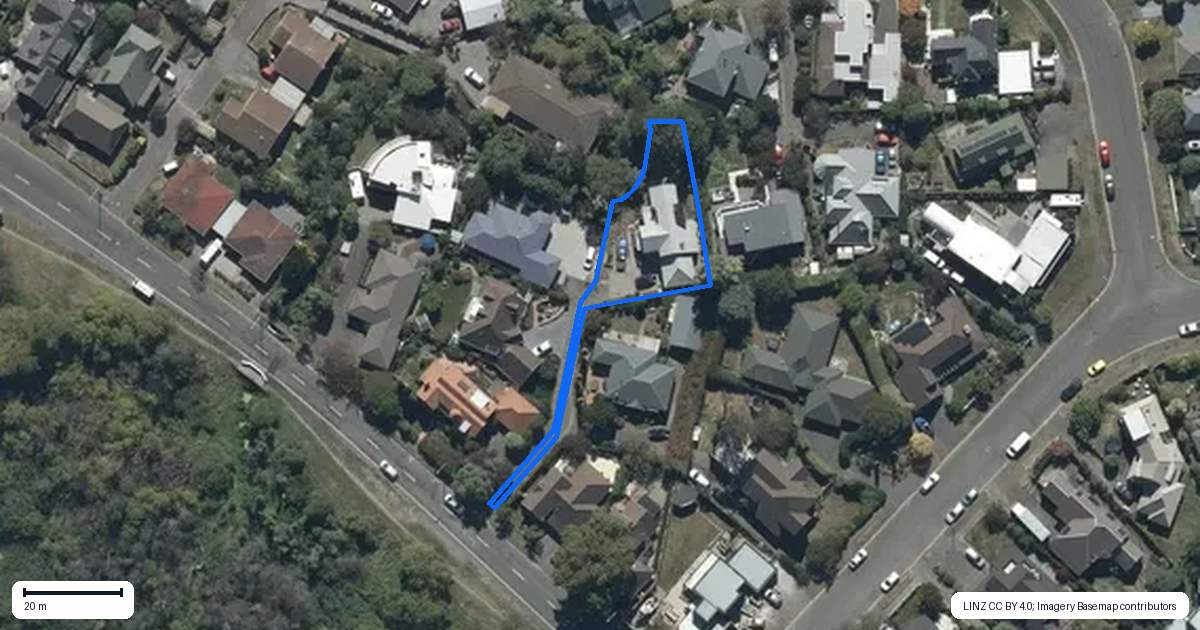 Property context map for 84 Lake Terrace Road, Burwood, Christchurch