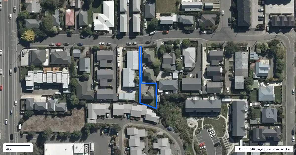 Property context map for 20 Forth Street, Richmond, Christchurch