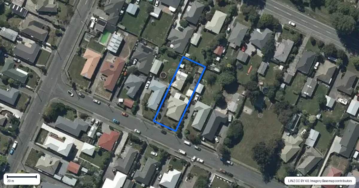 Property context map for 64 Cobra Street, Halswell, Christchurch