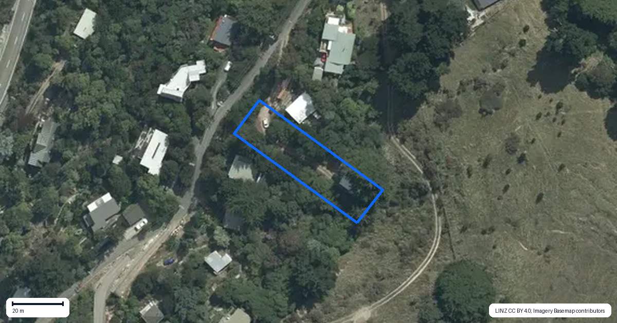 Property context map for 56 Bayview Road, Charteris Bay, Governors Bay