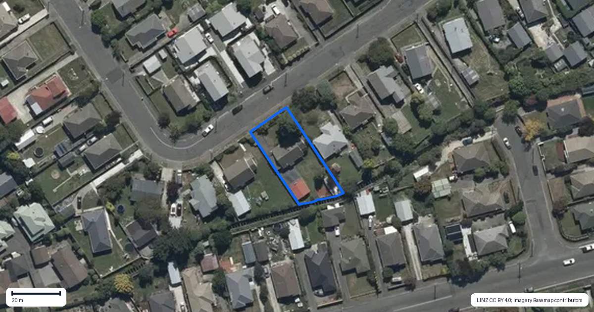 Property context map for 21 Glenfield Crescent, Mairehau, Christchurch