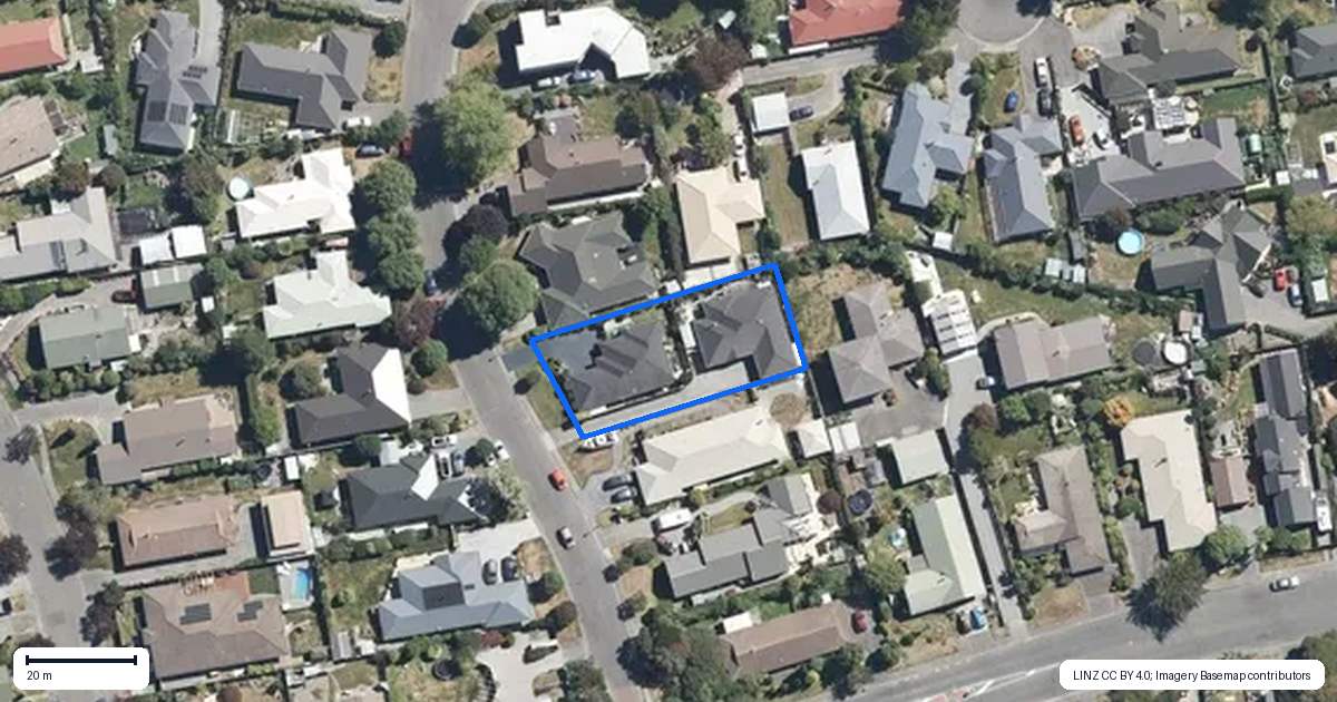 Property context map for 19A Windsor Court, Rangiora