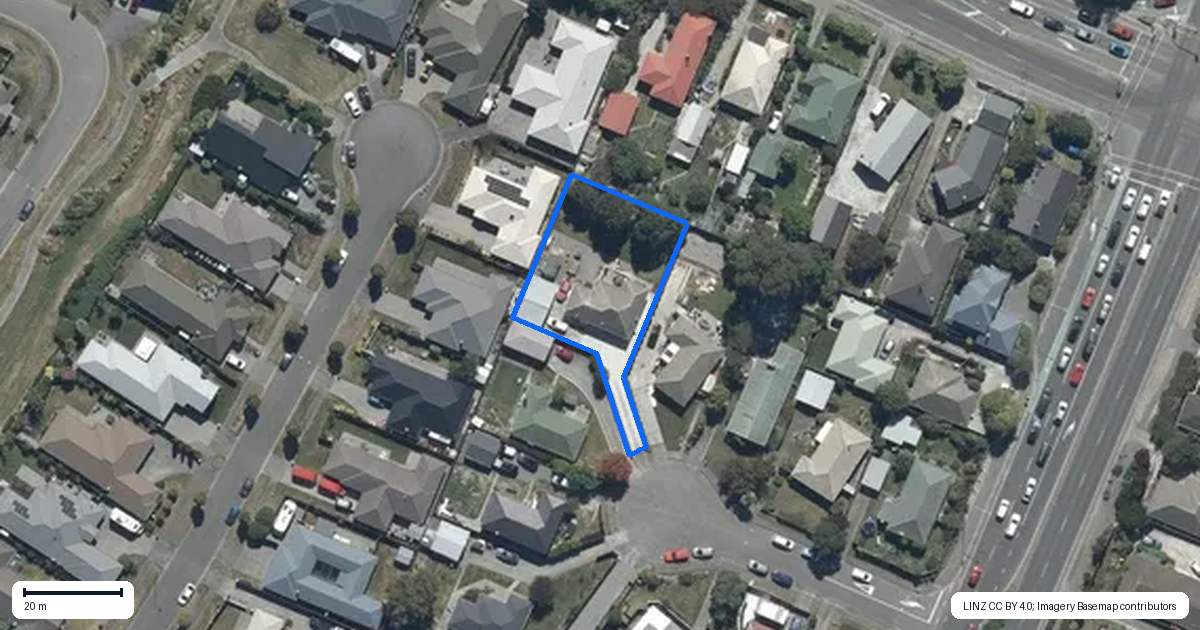 Property context map for 10 Bellina Place, Broomfield, Christchurch