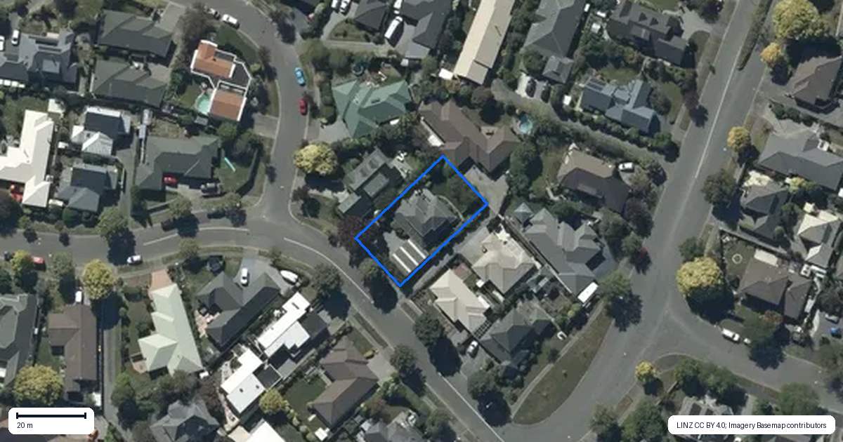 Property context map for 8 Riverton Terrace, Halswell, Christchurch