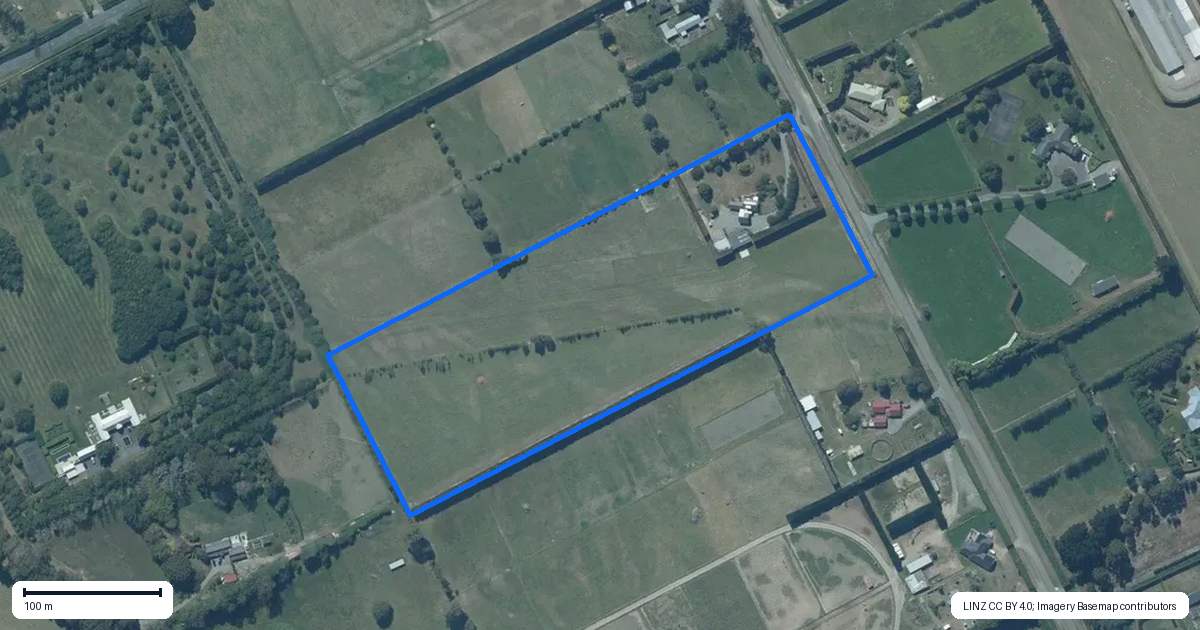 Property context map for 135 Wild Road, Rolleston