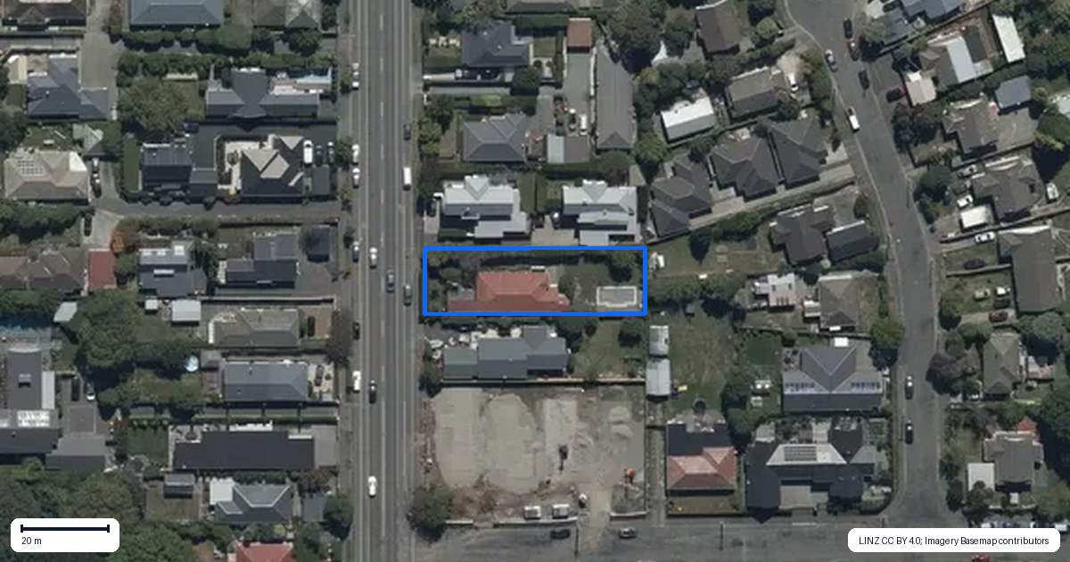 Property context map for 160 Idris Road, Strowan, Christchurch