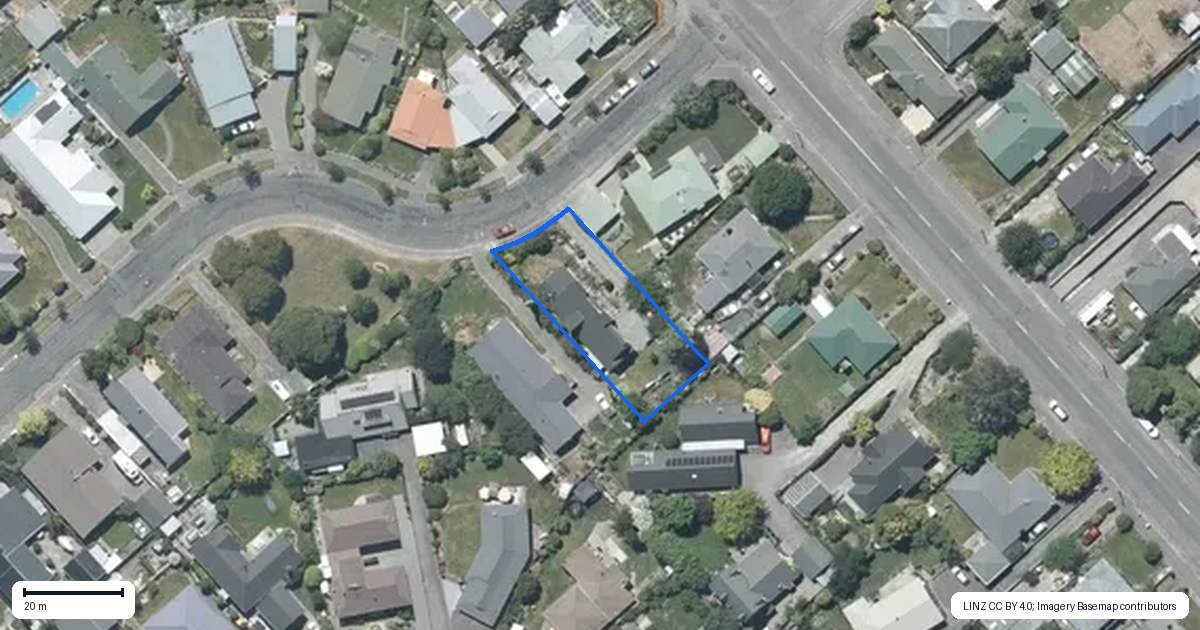 Property context map for 20 Osborn Grove, Allenton, Ashburton