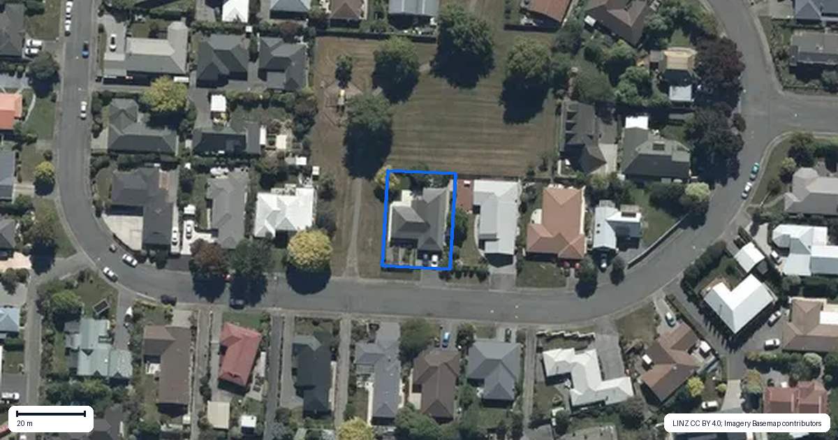 Property context map for 69 Regency Crescent, Redwood, Christchurch