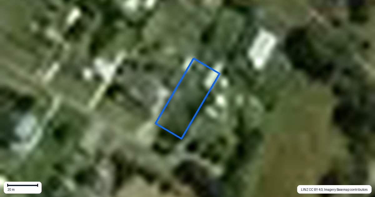 Property context map for 15 Balmoral Street, Waiau