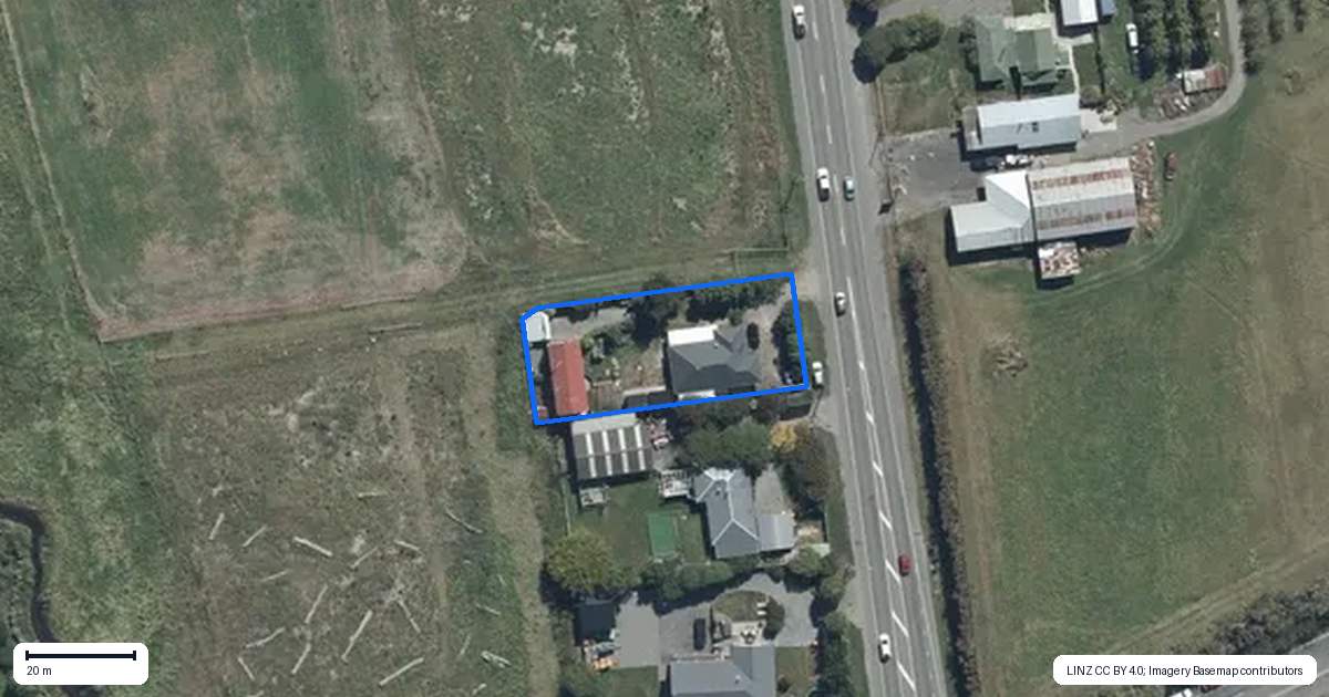 Property context map for 673 Marshland Road, Ouruhia, Christchurch