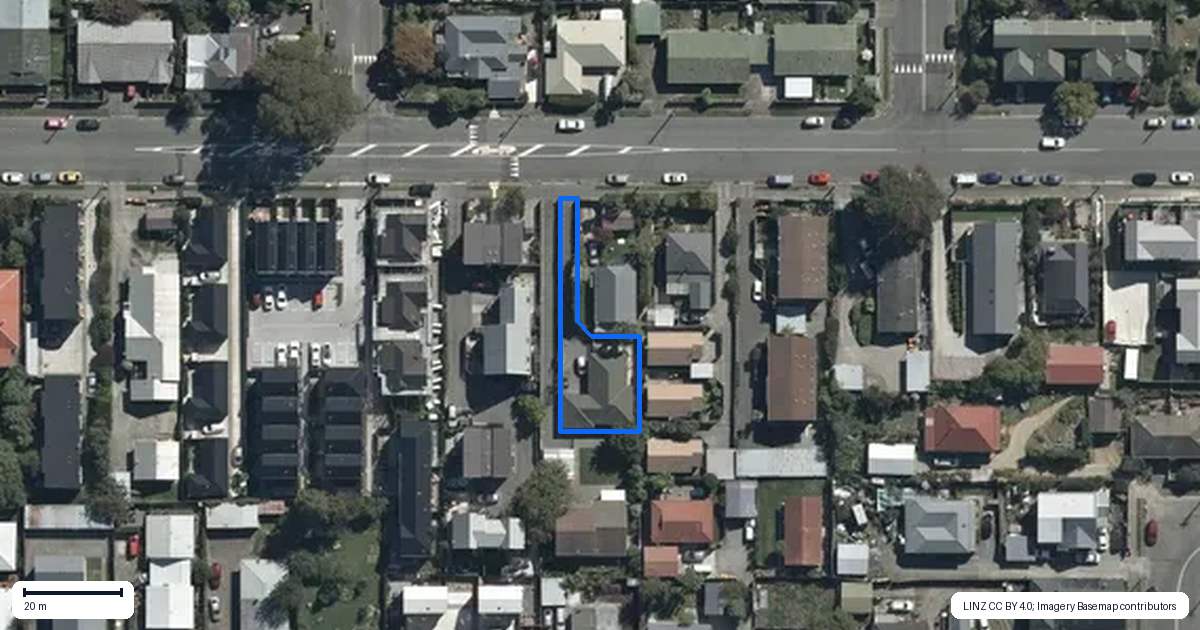 Property context map for 516 Armagh Street, Linwood, Christchurch