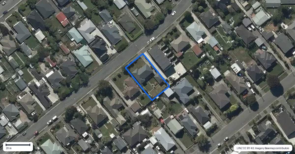 Property context map for 18 Bewdley Street, Spreydon, Christchurch