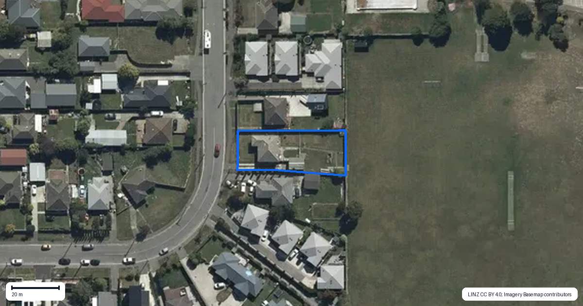 Property context map for 102 Warden Street, Richmond, Christchurch