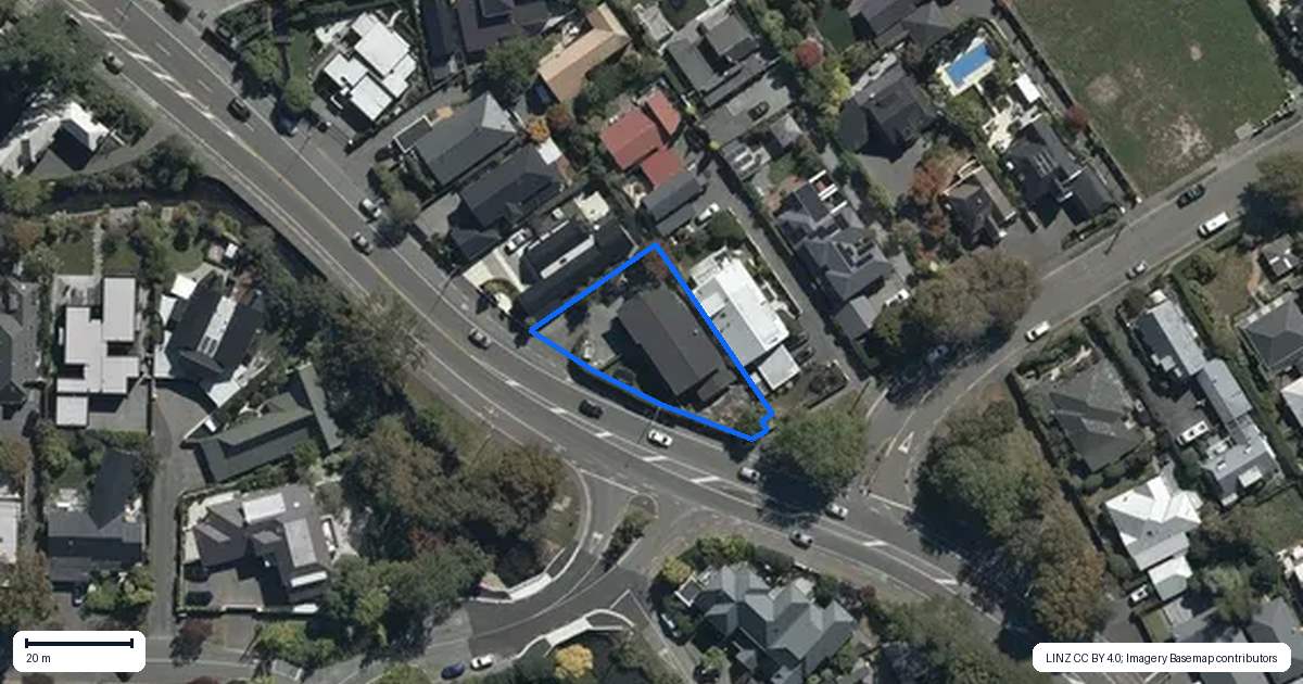 Property context map for 182 Rossall Street, Merivale, Christchurch