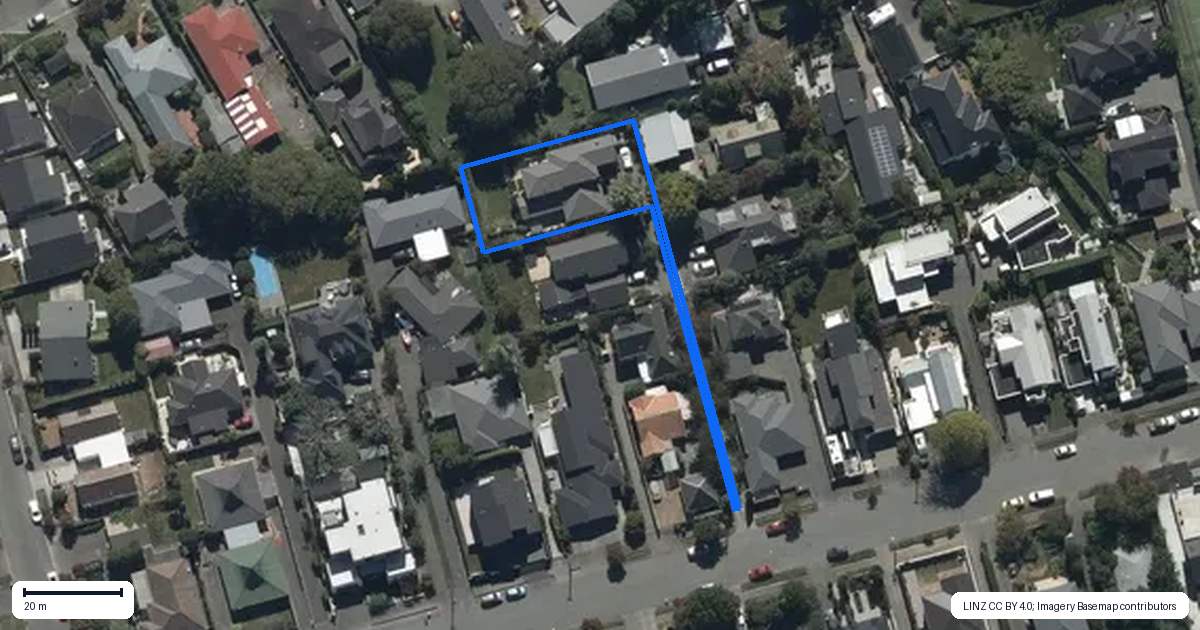 Property context map for 25D Taylors Avenue, Bryndwr, Christchurch