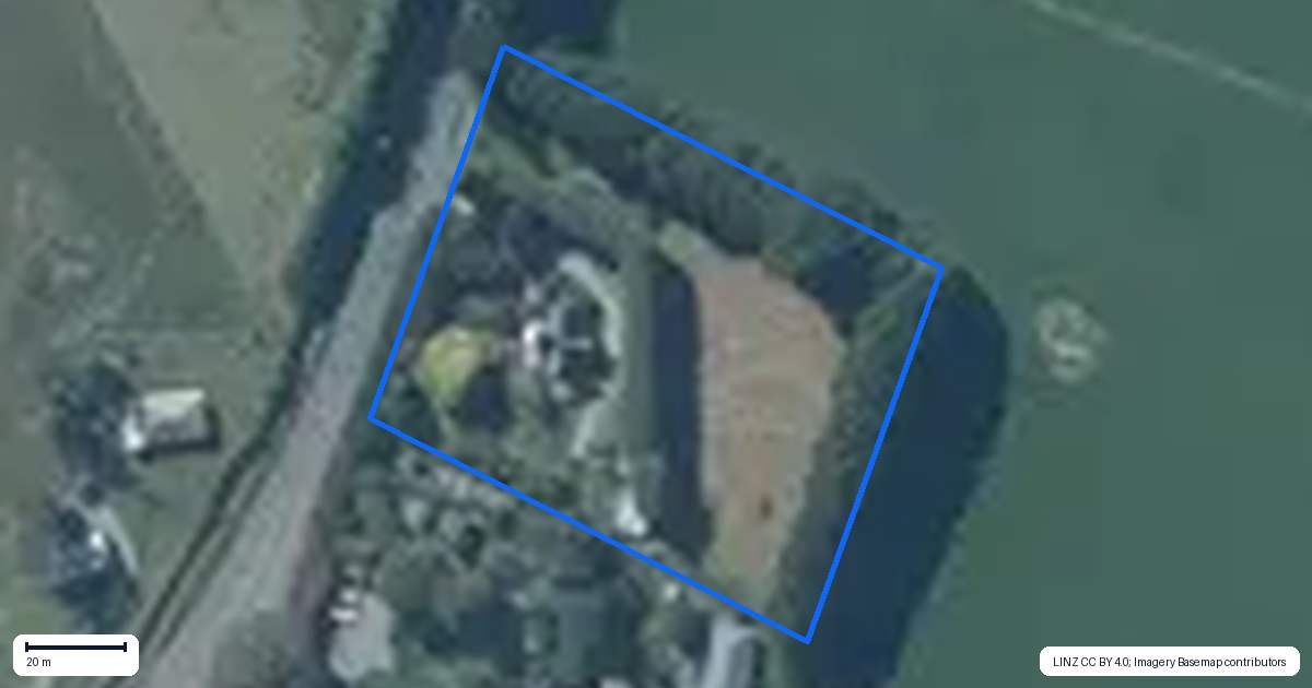 Property context map for 201 Leeston Road, Springston