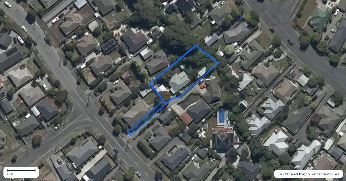 Property context map for 214 Condell Avenue, Papanui, Christchurch